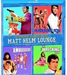Promo 😍 Matt Helm Lounge: The Silencers/Murderers' Row/The Ambushers/ (Blu-ray Box Set) Richard Eastham, Senta Berger ❤️