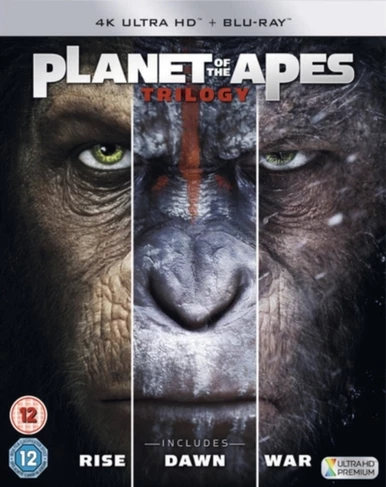 Brand new ๐ Planet of the Apes Trilogy (Blu-ray 4K Ultra HD + Blu-ray (Boxset)) Rupert Wyatt, James Franco ๐