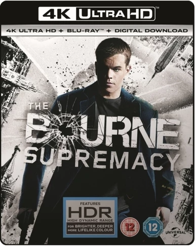 Discount 👏 Bourne Supremacy (Blu-ray 4K Ultra HD + Blu-ray + Digital Download (Red Tag)) Gabriel Mann, Brian Cox 👍