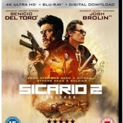 Best Sale ⭐ Sicario 2 - Soldado (Blu-ray 4K Ultra HD + Blu-ray + Digital Download) Manuel Garcia-Rulfo, Josh Brolin 🎉