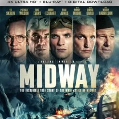 Deals 👏 Midway (Blu-ray 4K Ultra HD + Blu-ray + Digital Download) Patrick Wilson, Brennan Brown 🧨