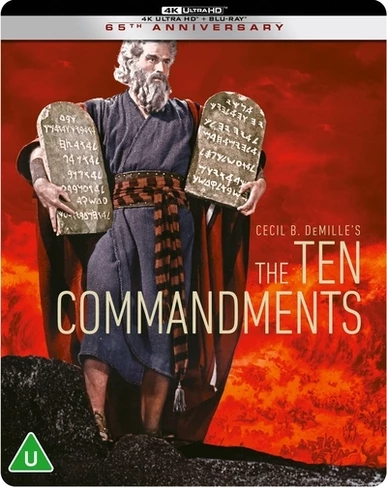 Deals π₯° Ten Commandments (Blu-ray 4K Ultra HD + Blu-ray (Steelbook)) Yul Brynner, Charlton Heston β