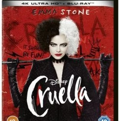 New 👏 Cruella (Blu-ray 4K Ultra HD + Blu-ray) Emma Stone, Mark Strong 🥰